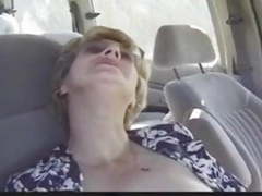 DirtySexNet presents: Granny fucking with young man on car