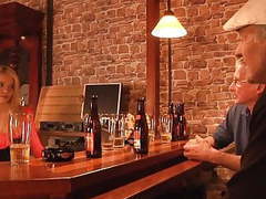 DirtySexNet presents: Two tourist oldmen fuck american blonde in a bar