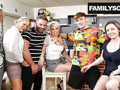 DirtySexNet presents: Family deflowers virgin son in a bar