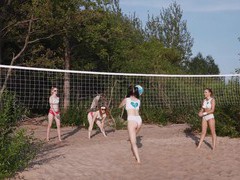 DirtySexNet presents: Outdoor lesbian fingering on the beach with lovely darlings