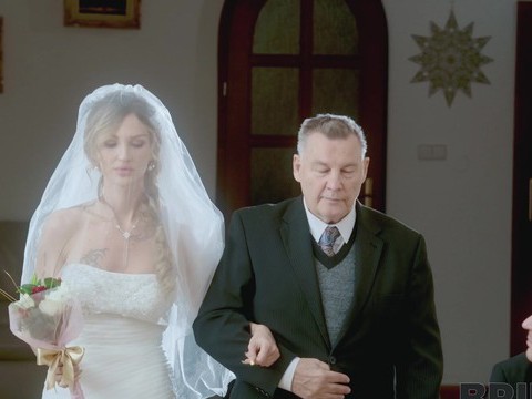 DirtySexNet presents: Newly wedded bride olivia sparkle gives head and gets fucked