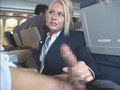 DirtySexNet presents: Babe on a plane giving a handjob