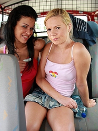 DirtySexNet presents: Naughty young Ellis and her hot friend share a hard cock