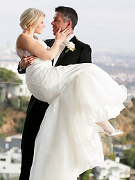 DirtySexNet presents: Hot blonde Anikka Albrite consummates her marriage vows after getting married