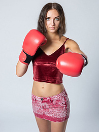 DirtySexNet presents: Sexy Ukrainian belle Oxana Chic strips off her clothes and poses nude in a gym